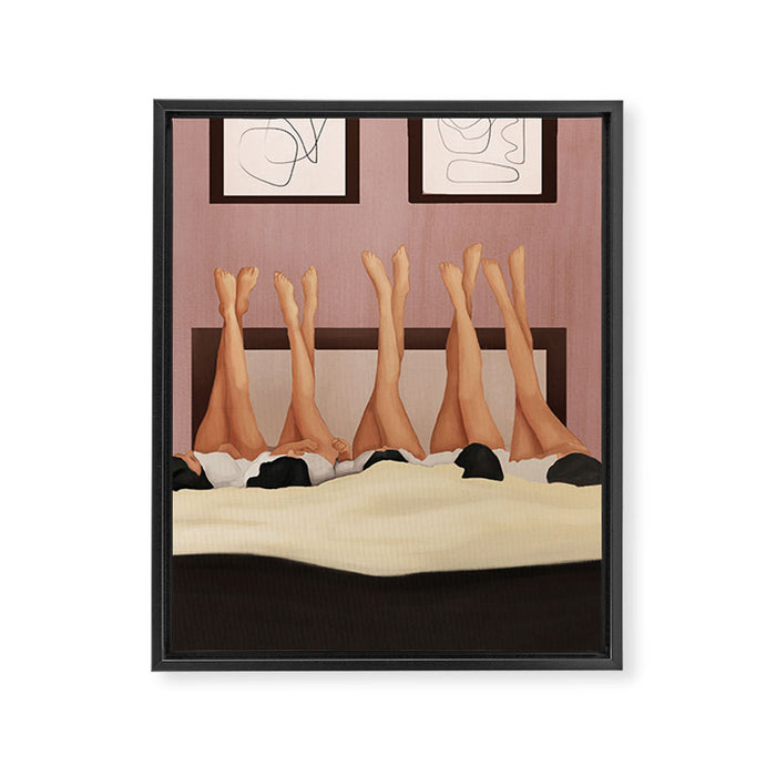 Friends Framed Canvas Print Gallery Image 1