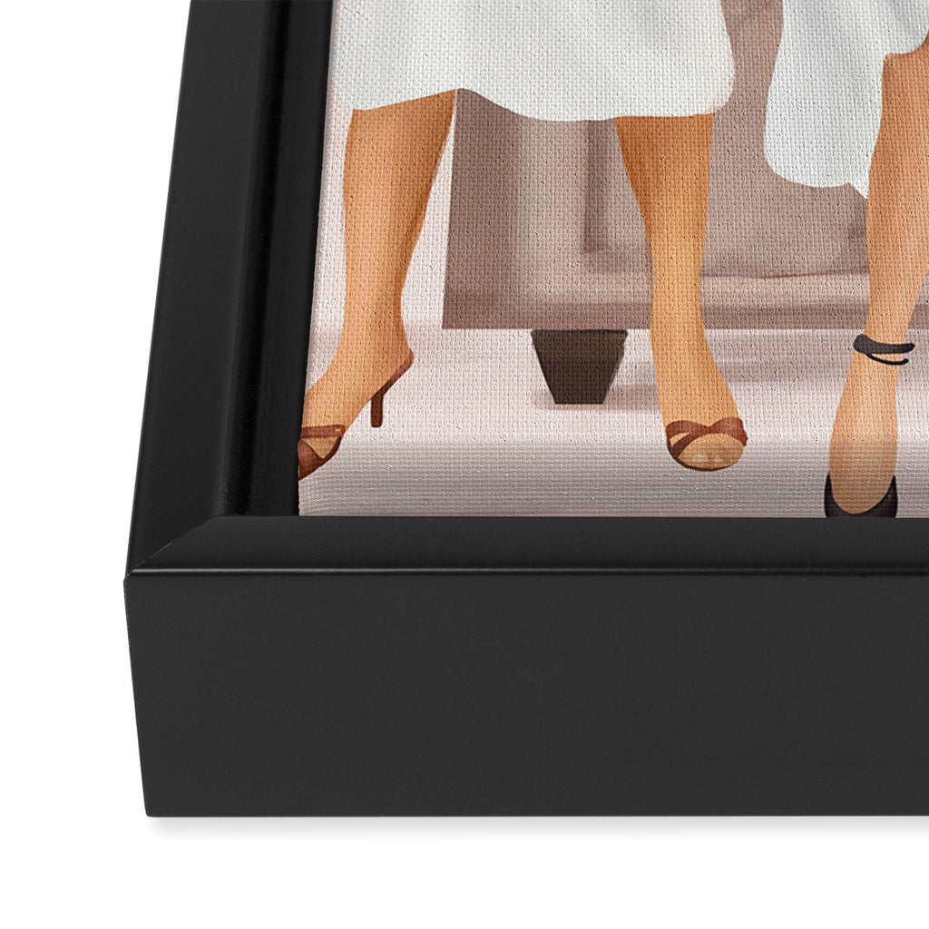 Friends Framed Canvas Print Gallery Image 3