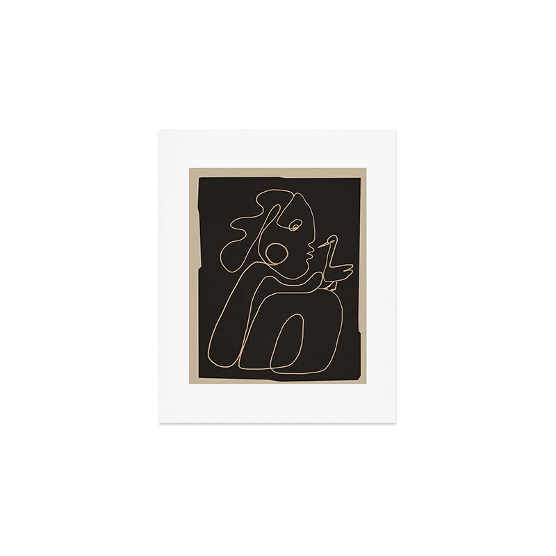 Gentle Abstract Line 1 Art Print Gallery Image 1