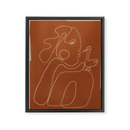 Gentle Abstract Line 2 Framed Canvas Print Gallery Image 6