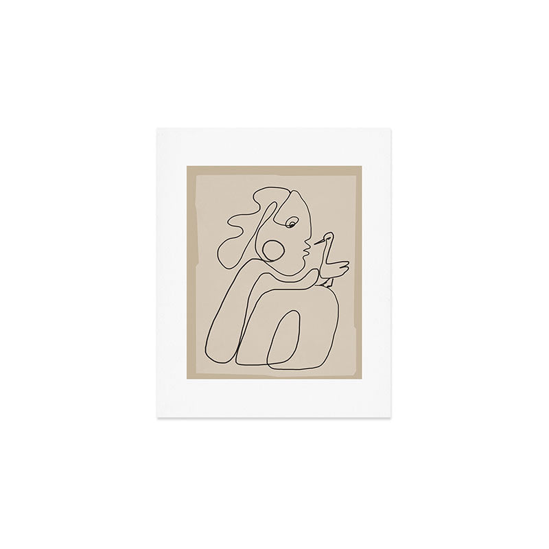 Gentle Abstract Line 5 Art Print Gallery Image 1