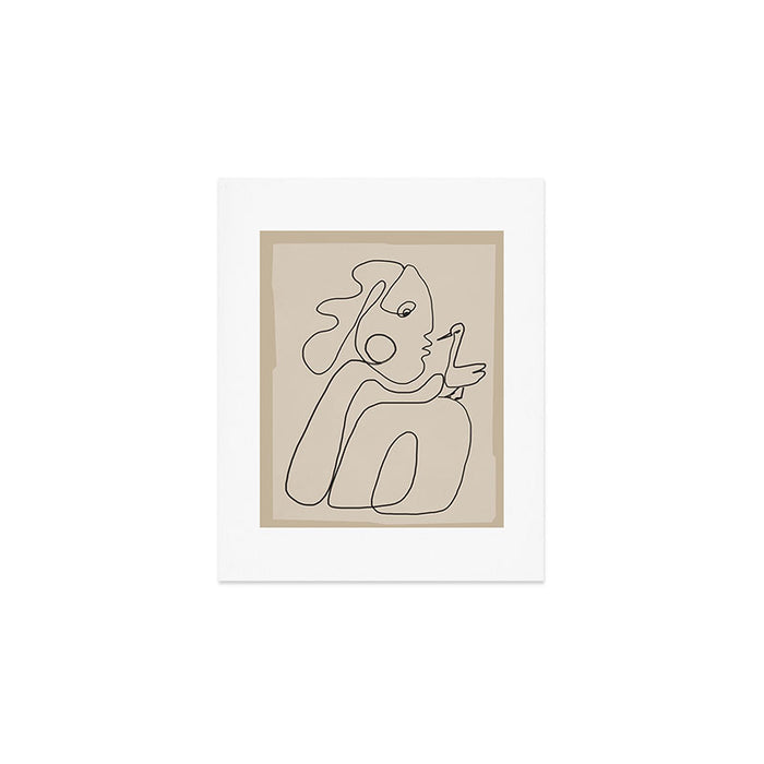 Gentle Abstract Line 5 Art Print Gallery Image 1
