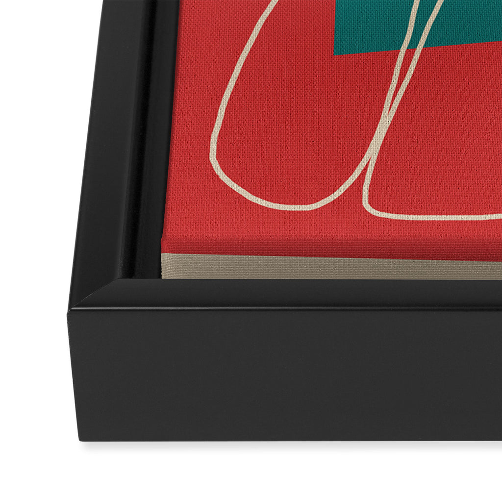 Gentle Abstract Line 6 Framed Canvas Print Gallery Image 3