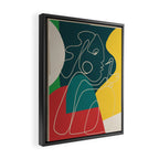 Gentle Abstract Line 6 Framed Canvas Print Gallery Image 2