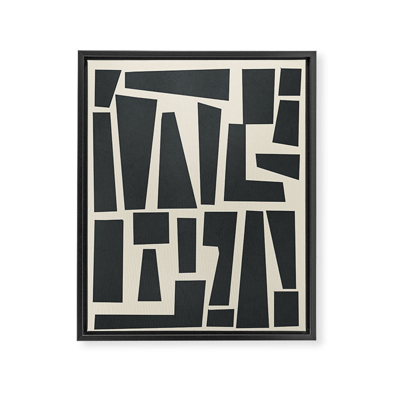 Geometrical Play 1 Framed Canvas Print Gallery Image 6