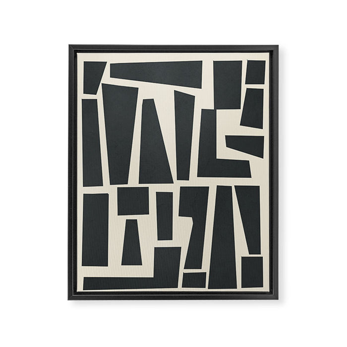 Geometrical Play 1 Framed Canvas Print Gallery Image 1