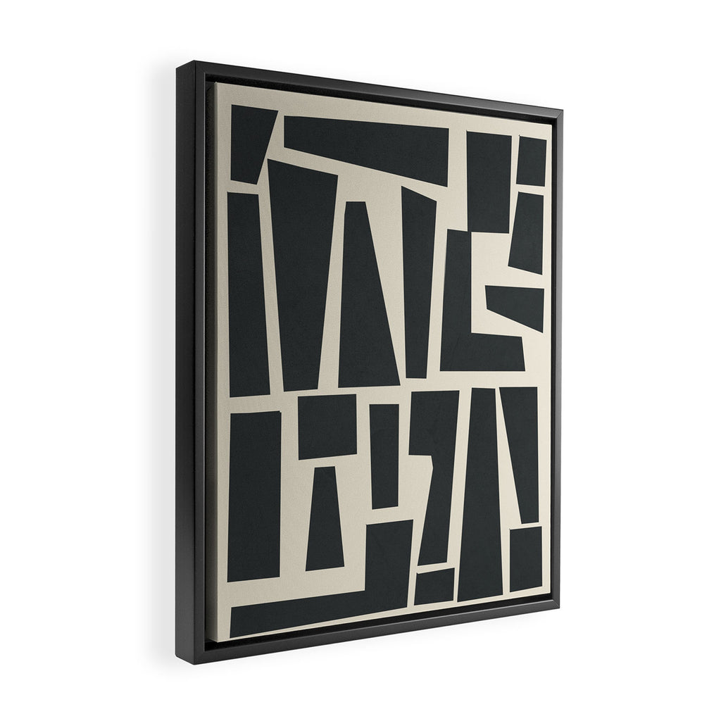 Geometrical Play 1 Framed Canvas Print Gallery Image 2