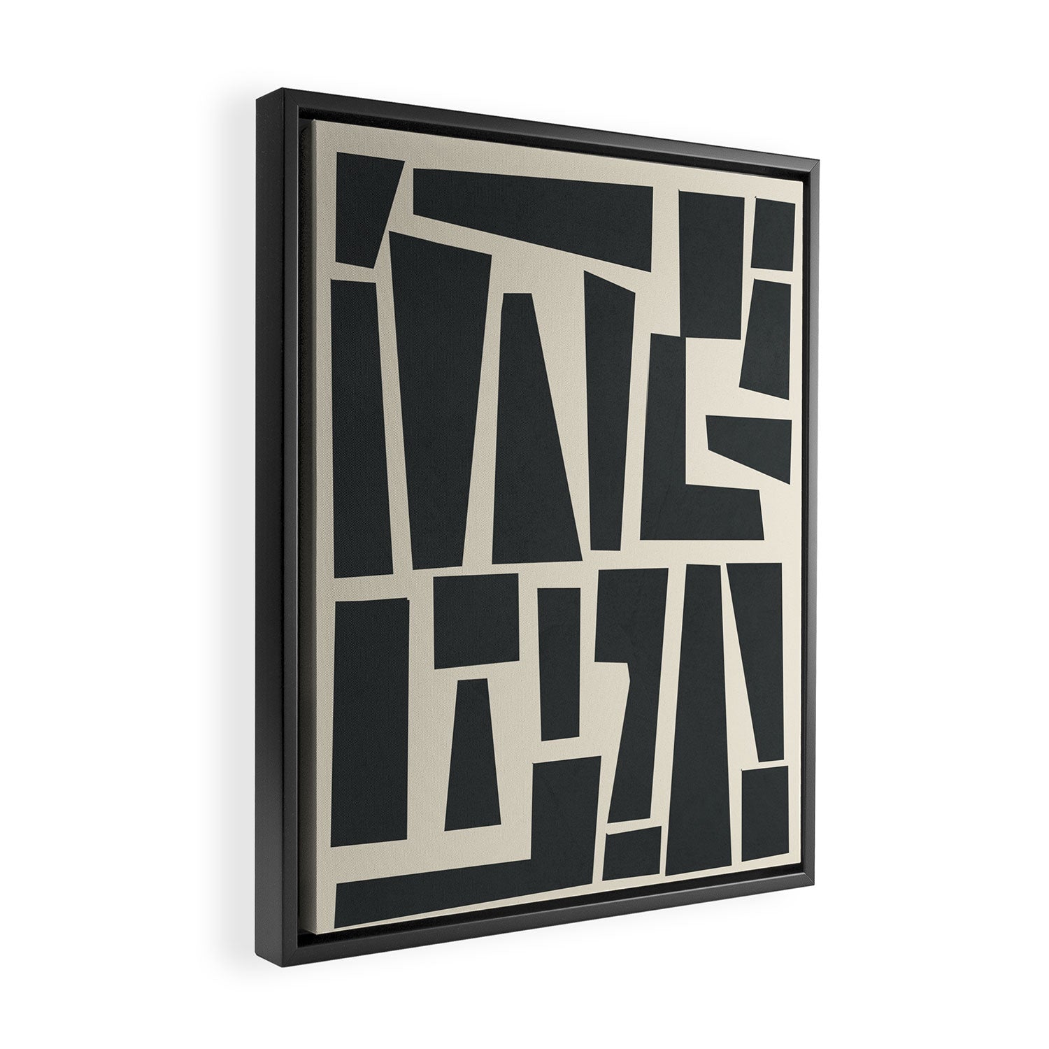 Geometrical Play 1 Framed Canvas Print Gallery Image 2