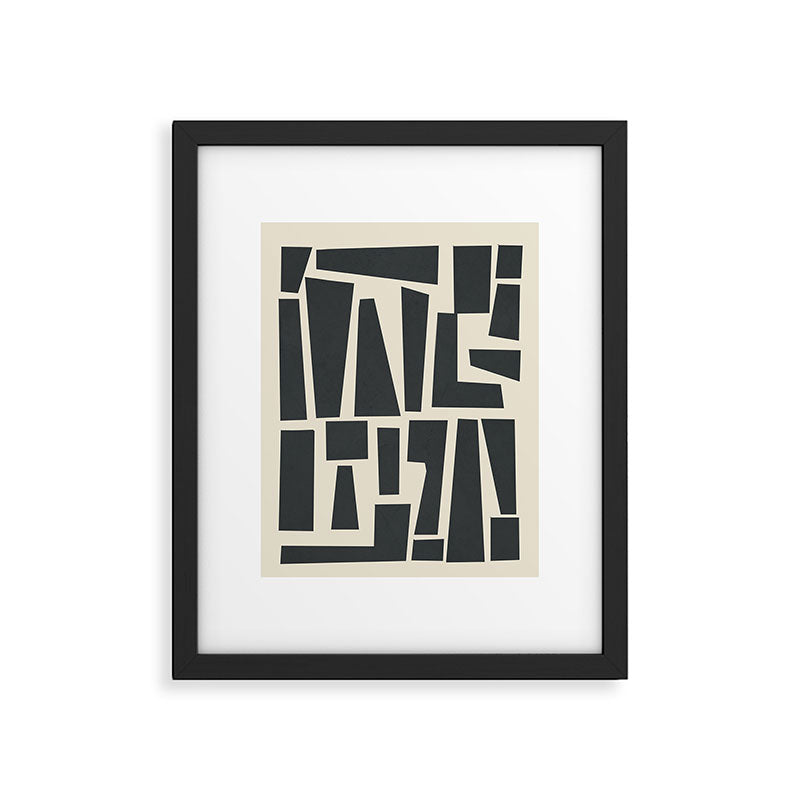 Geometrical Play 1 Framed Art Print