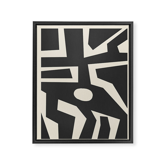 Geometrical Play 10 Framed Canvas Print Gallery Image 1