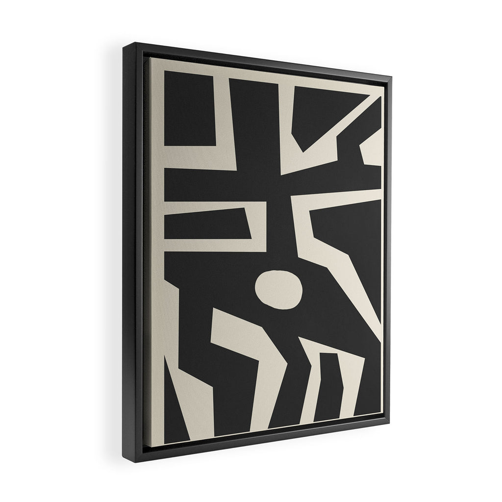 Geometrical Play 10 Framed Canvas Print Gallery Image 2