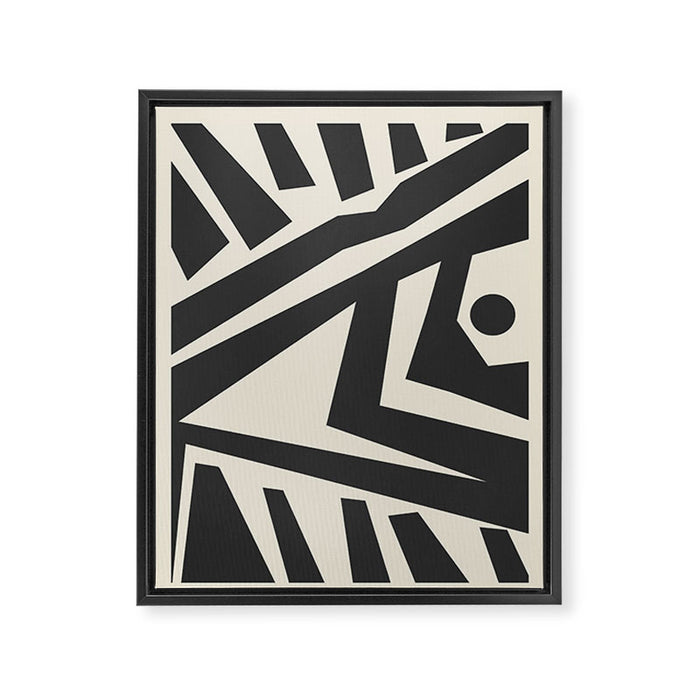 Geometrical Play 11 Framed Canvas Print Gallery Image 1