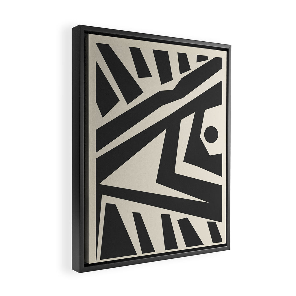 Geometrical Play 11 Framed Canvas Print Gallery Image 2