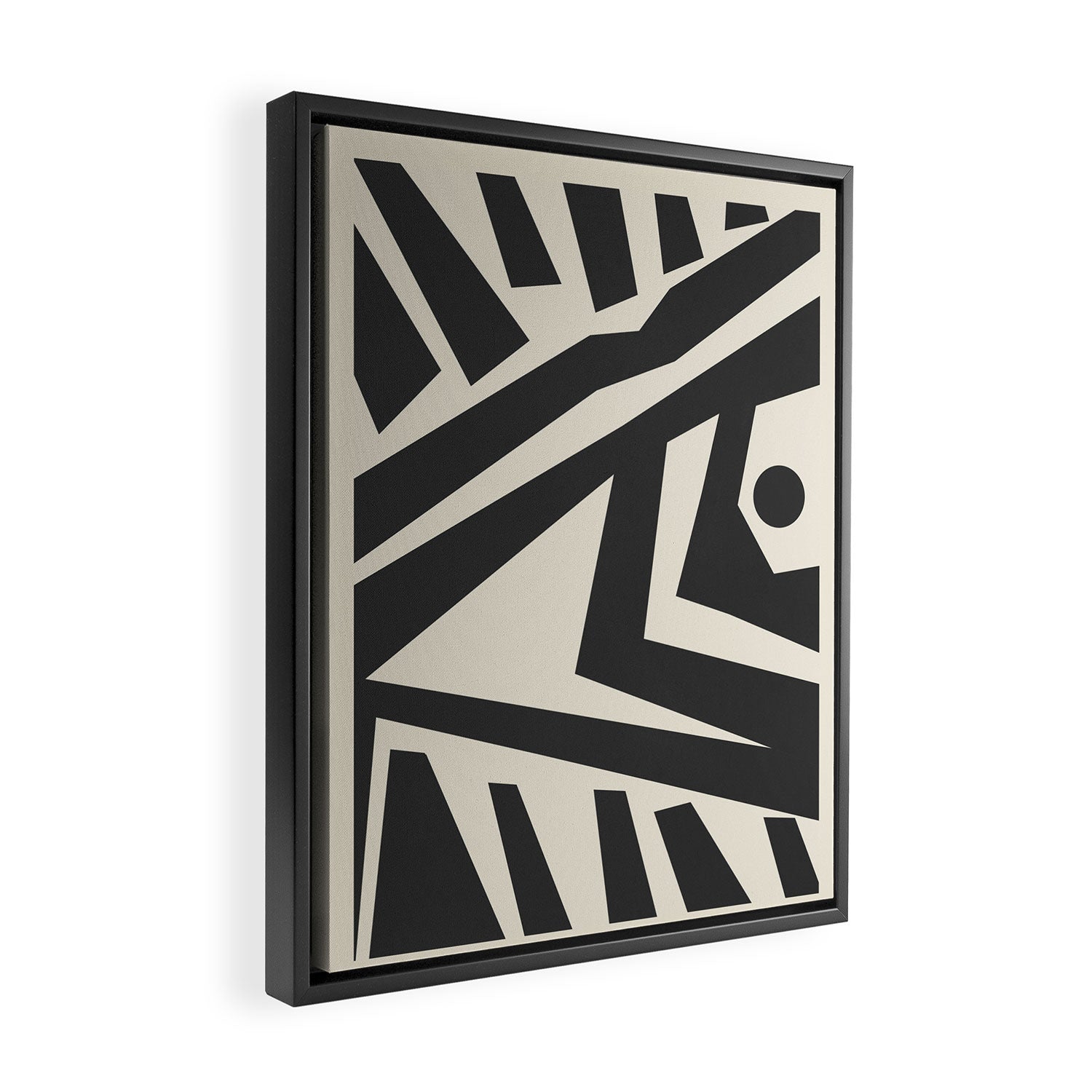 Geometrical Play 11 Framed Canvas Print Gallery Image 2