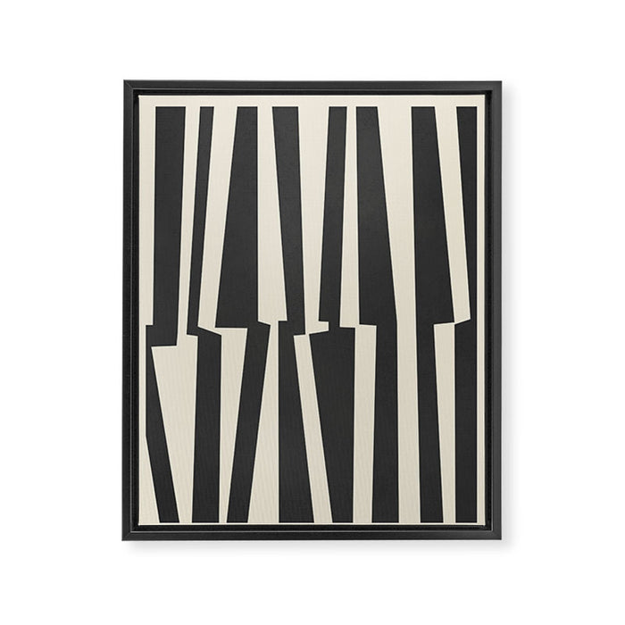 Geometrical Play 5 Framed Canvas Print Gallery Image 1
