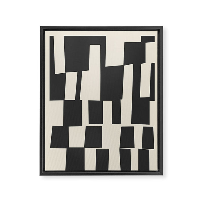 Geometrical Play 6 Framed Canvas Print Gallery Image 1