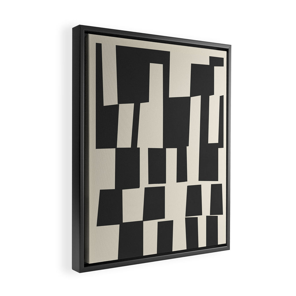 Geometrical Play 6 Framed Canvas Print Gallery Image 2