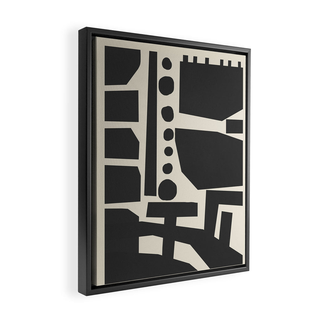 Geometrical Play 8 Framed Canvas Print Gallery Image 2