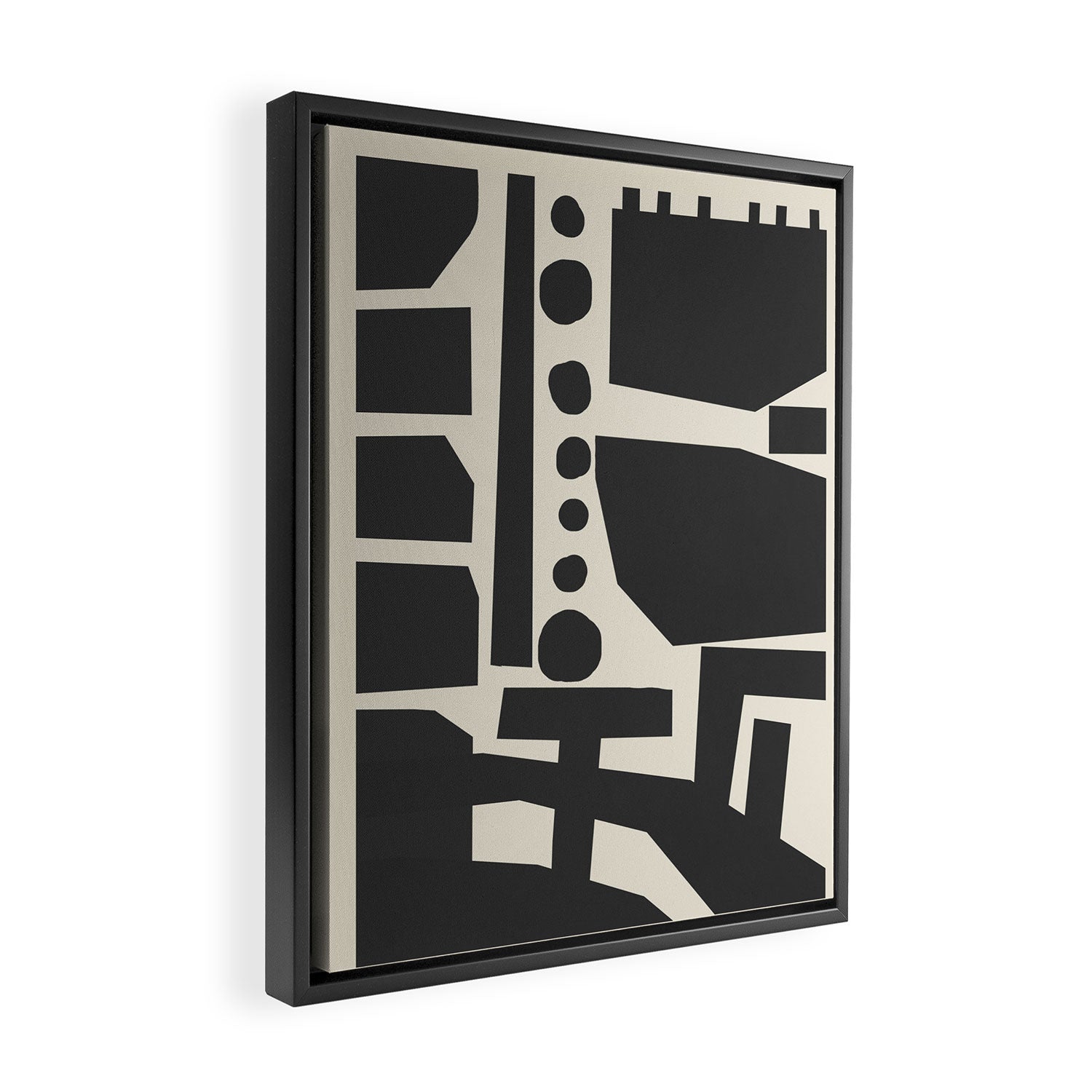 Geometrical Play 8 Framed Canvas Print Gallery Image 2