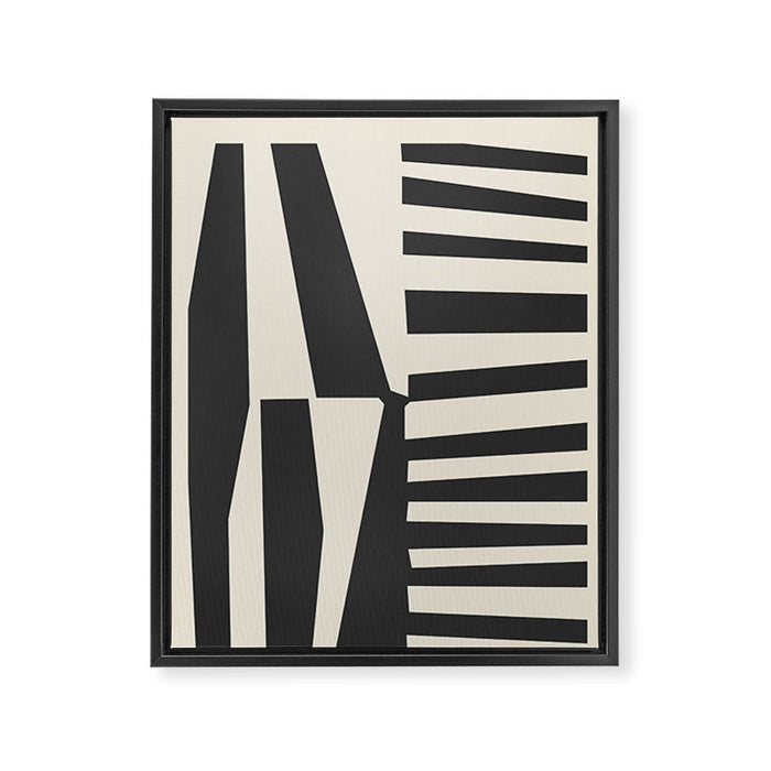 Geometrical Play 9 Framed Canvas Print Gallery Image 1
