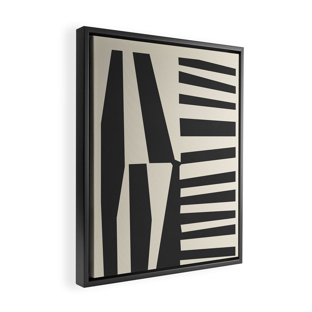 Geometrical Play 9 Framed Canvas Print Gallery Image 2