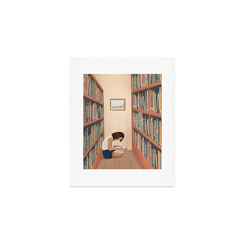 Getting Lost in a Book Art Print Gallery Image 1