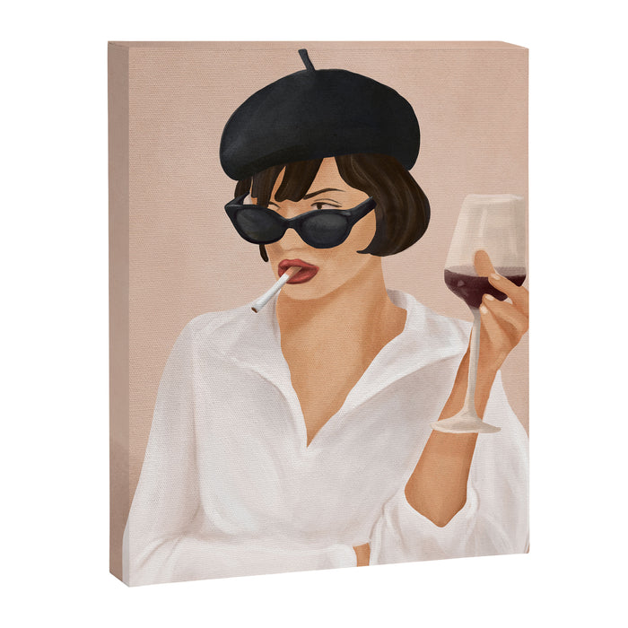 Glass of wine Canvas Print Gallery Image 1