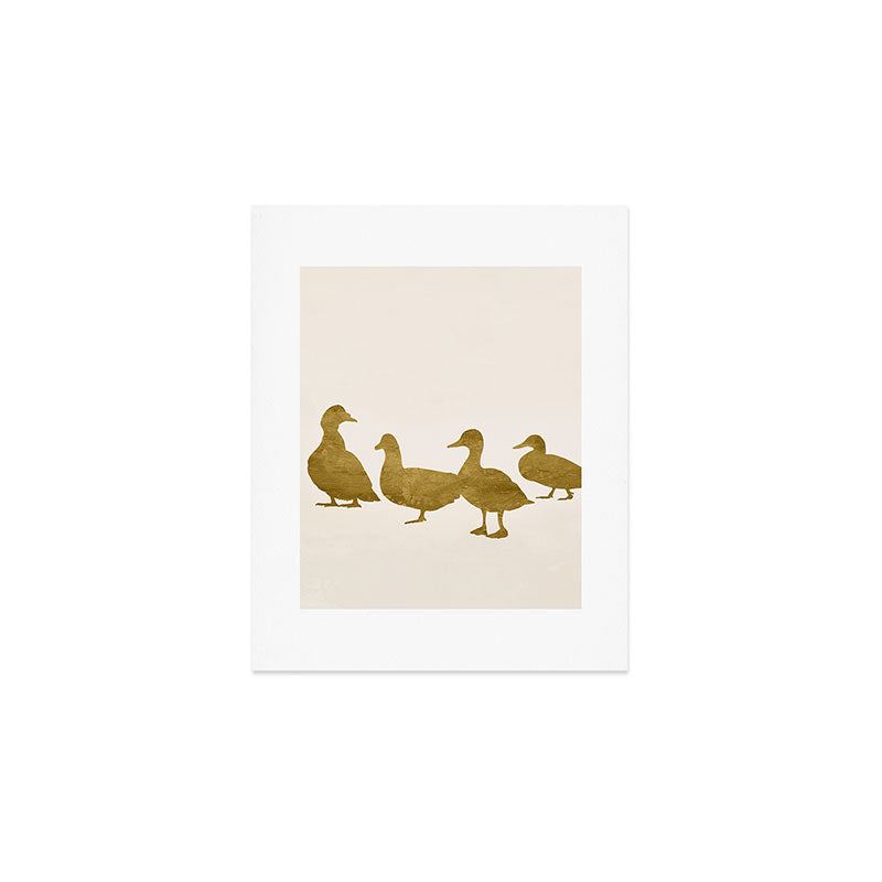 Golden Ducks Art Print Gallery Image 1