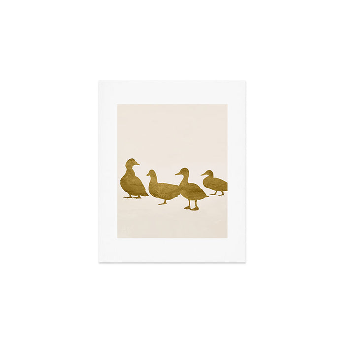 Golden Ducks Art Print Gallery Image 1