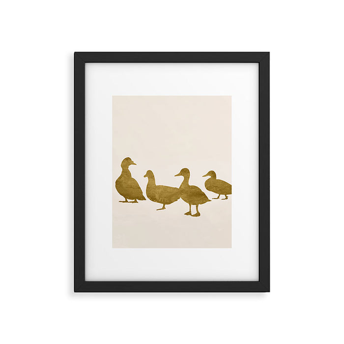 Golden Ducks Framed Art Print Gallery Image 1
