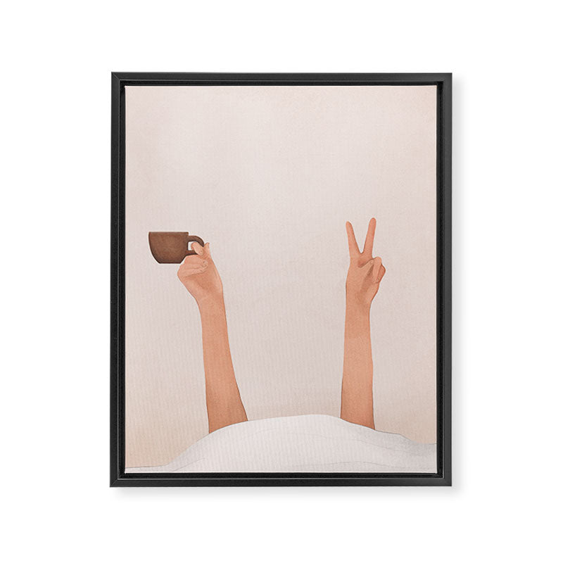 Good Peaceful Morning Framed Canvas Print Gallery Image 6