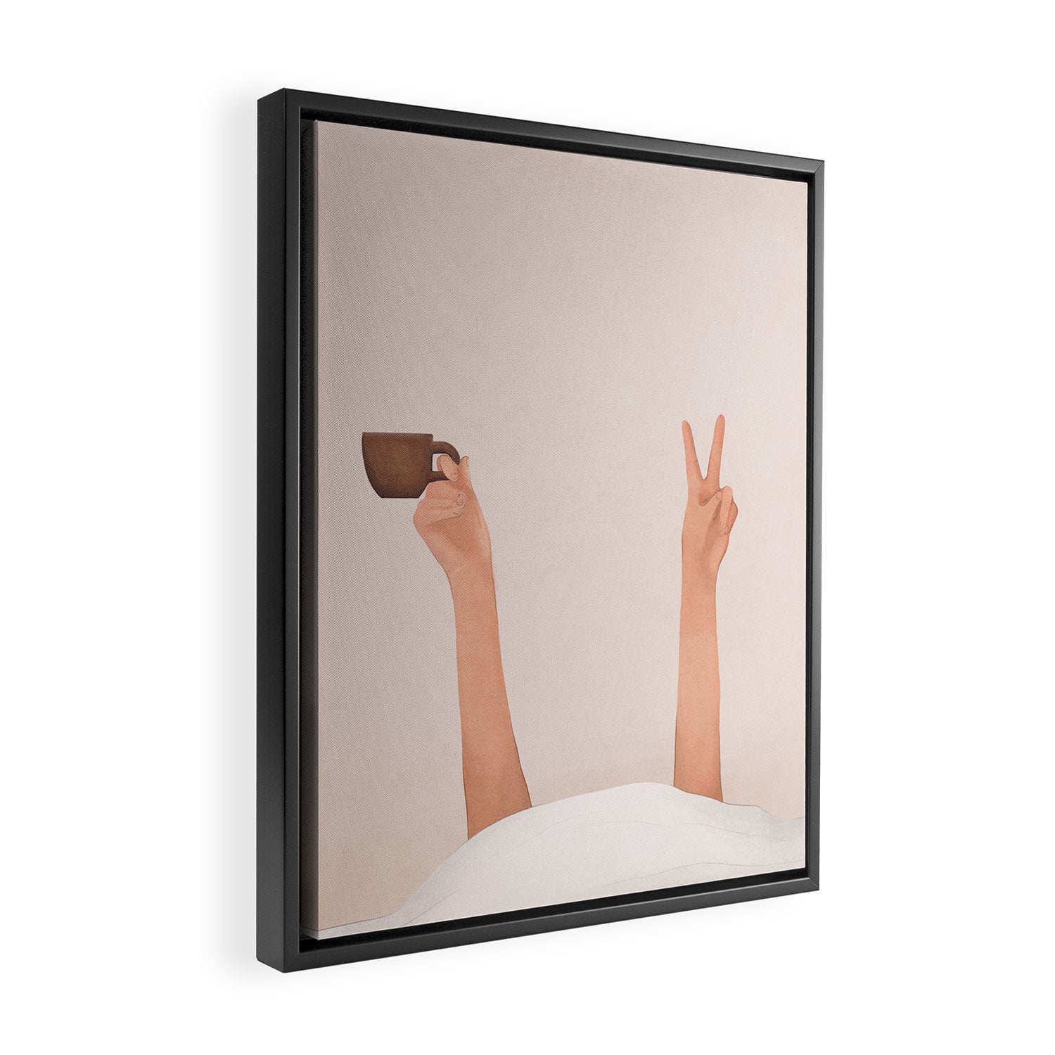 Good Peaceful Morning Framed Canvas Print Gallery Image 2