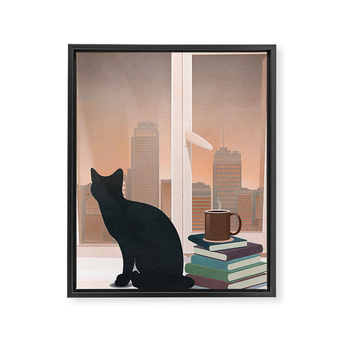 Good Read 04 Framed Canvas Print Gallery Image 1