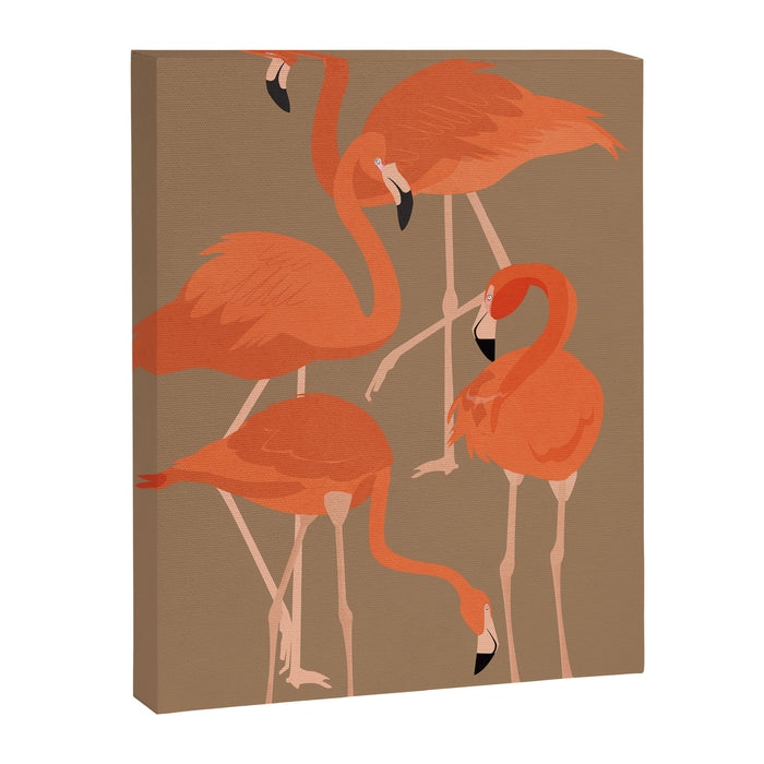 Graceful Flamingos 2 Canvas Print Gallery Image 1
