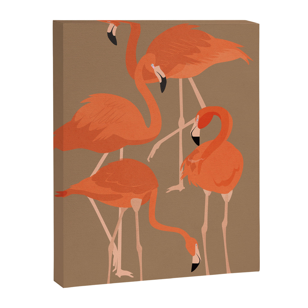 Graceful Flamingos 2 Canvas Print Gallery Image 8