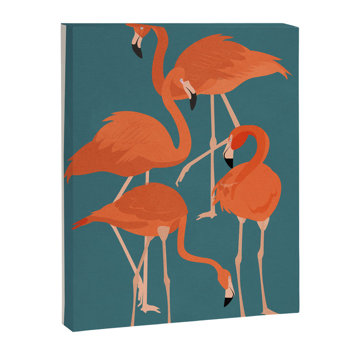 Graceful Flamingos 3 Canvas Print Gallery Image 1