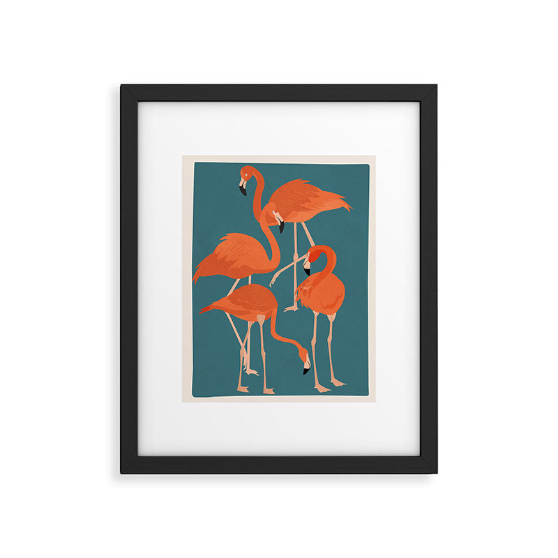 Graceful Flamingos 3 Framed Art Print Gallery Image 6