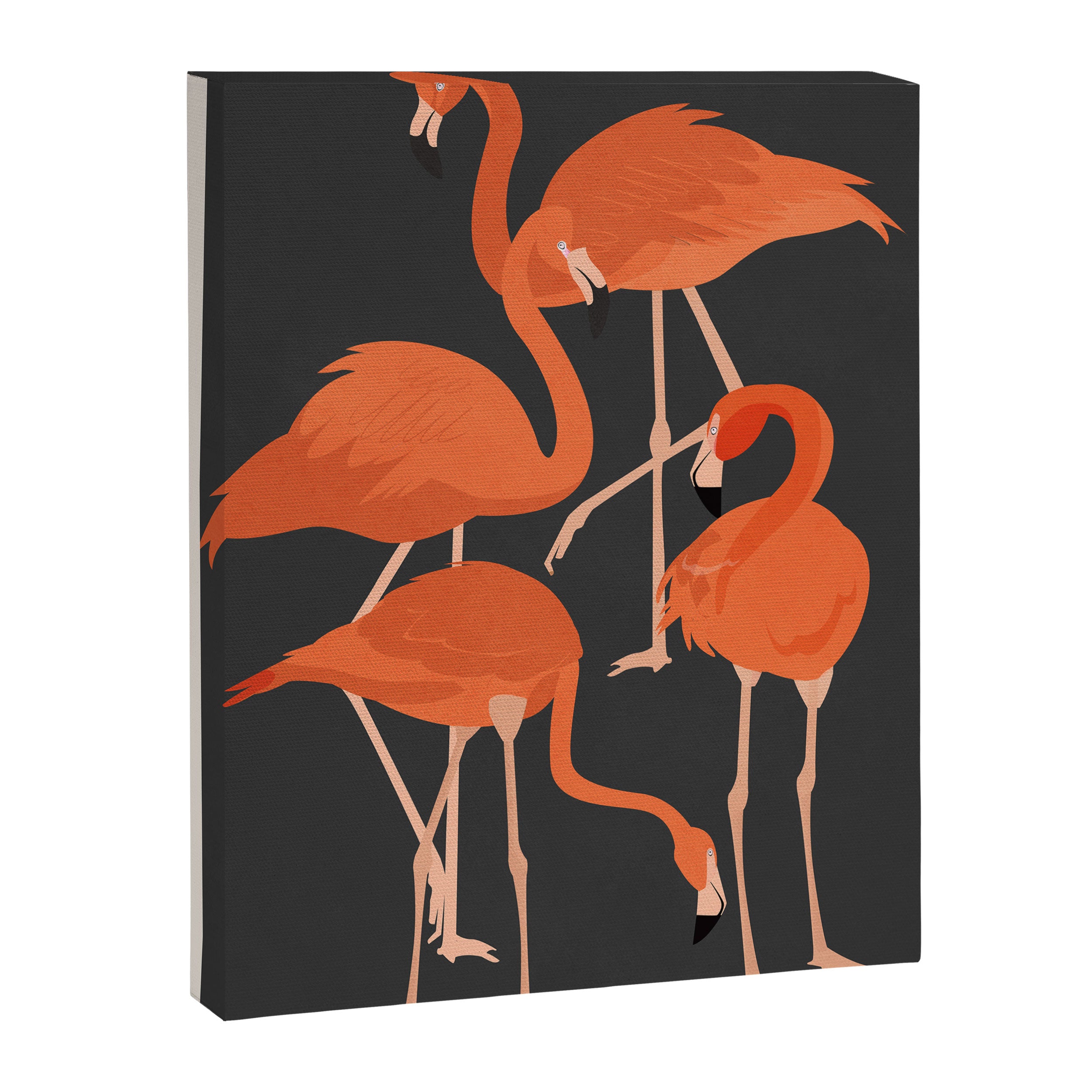 Graceful Flamingos 4 Canvas Print Gallery Image 6