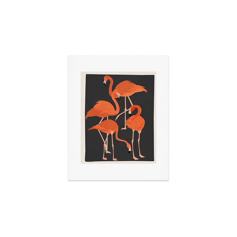 Graceful Flamingos 4 Art Print Gallery Image 1