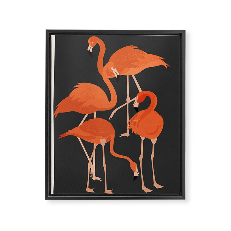 Graceful Flamingos 4 Framed Canvas Print Gallery Image 6