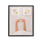 Hand Heart Framed Canvas Print Gallery Image 6