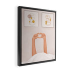 Hand Heart Framed Canvas Print Gallery Image 2