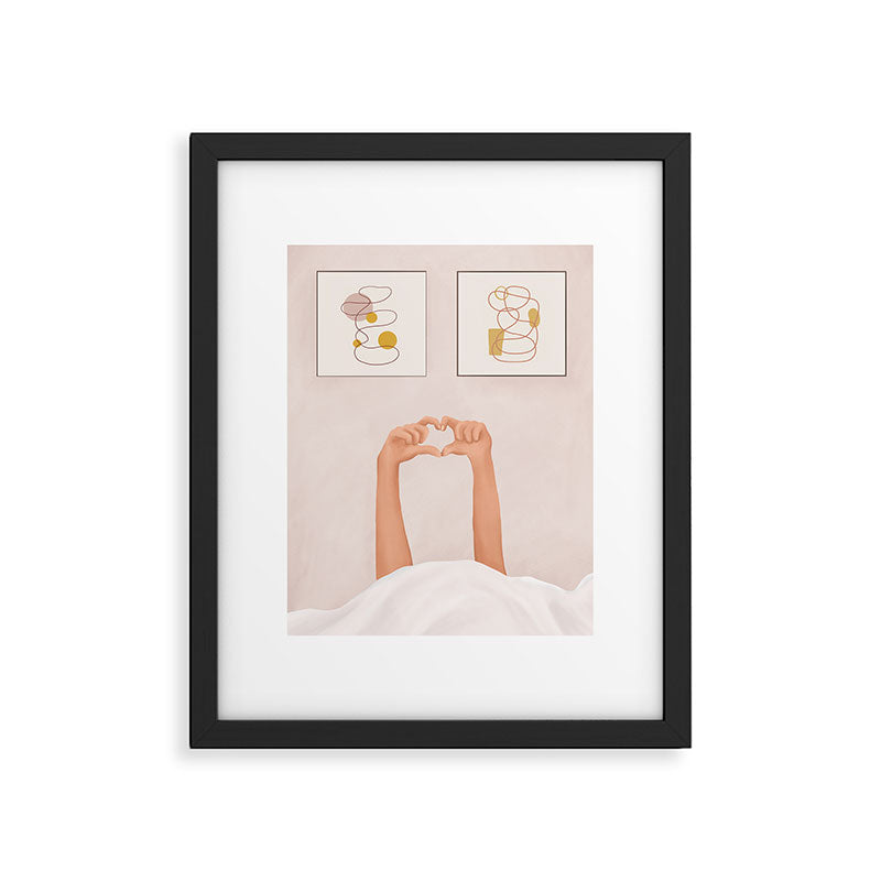 Hand Heart Framed Art Print Gallery Image 4