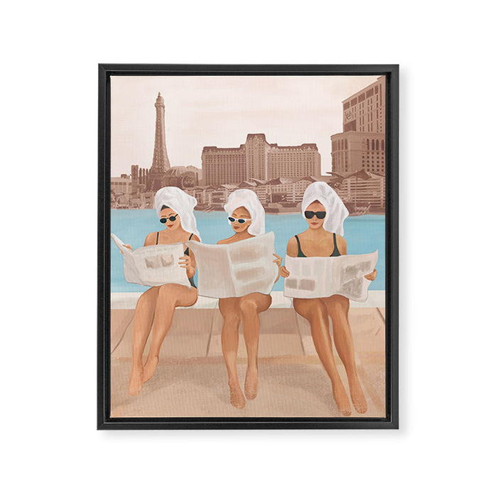 Hotel Morning Framed Canvas Print Gallery Image 1