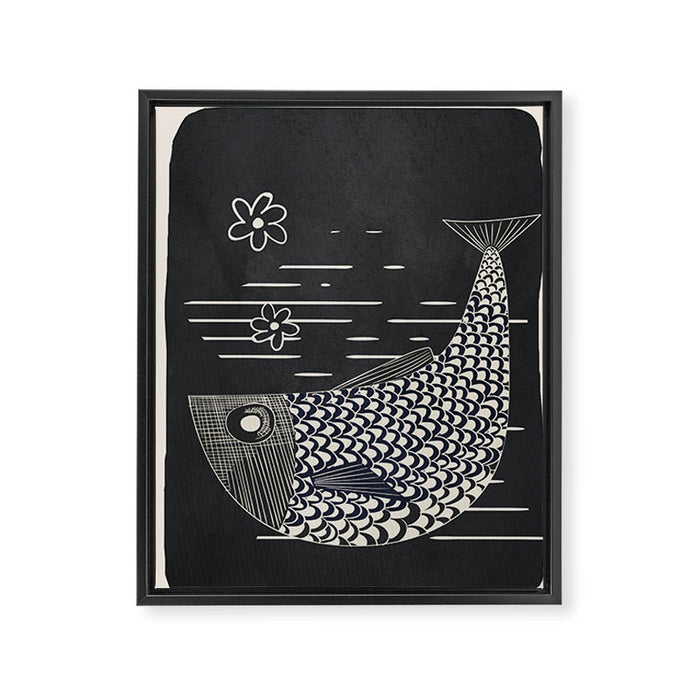 In the current of the sea 01 Framed Canvas Print Gallery Image 1
