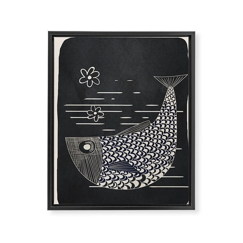 In the current of the sea 01 Framed Canvas Print Gallery Image 6