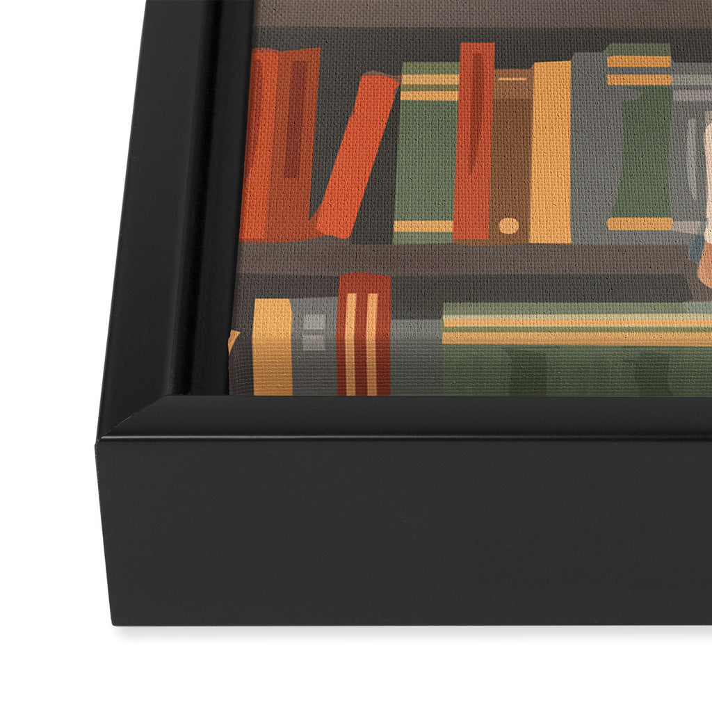 Library Love Framed Canvas Print Gallery Image 3