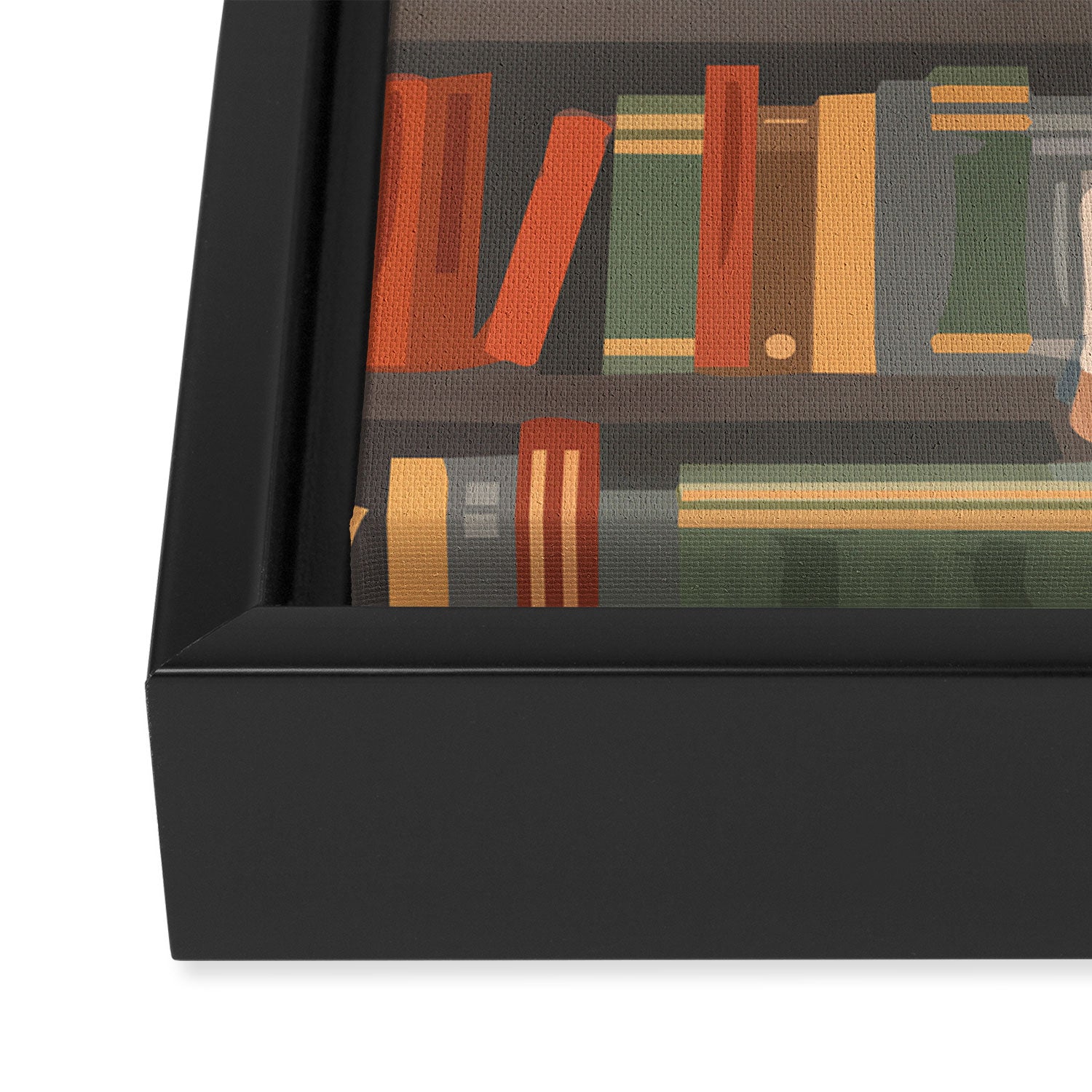 Library Love Framed Canvas Print Gallery Image 3