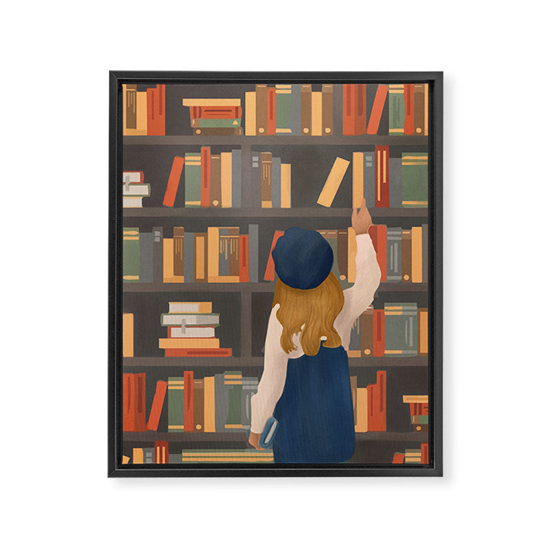 Library Love Framed Canvas Print Gallery Image 6