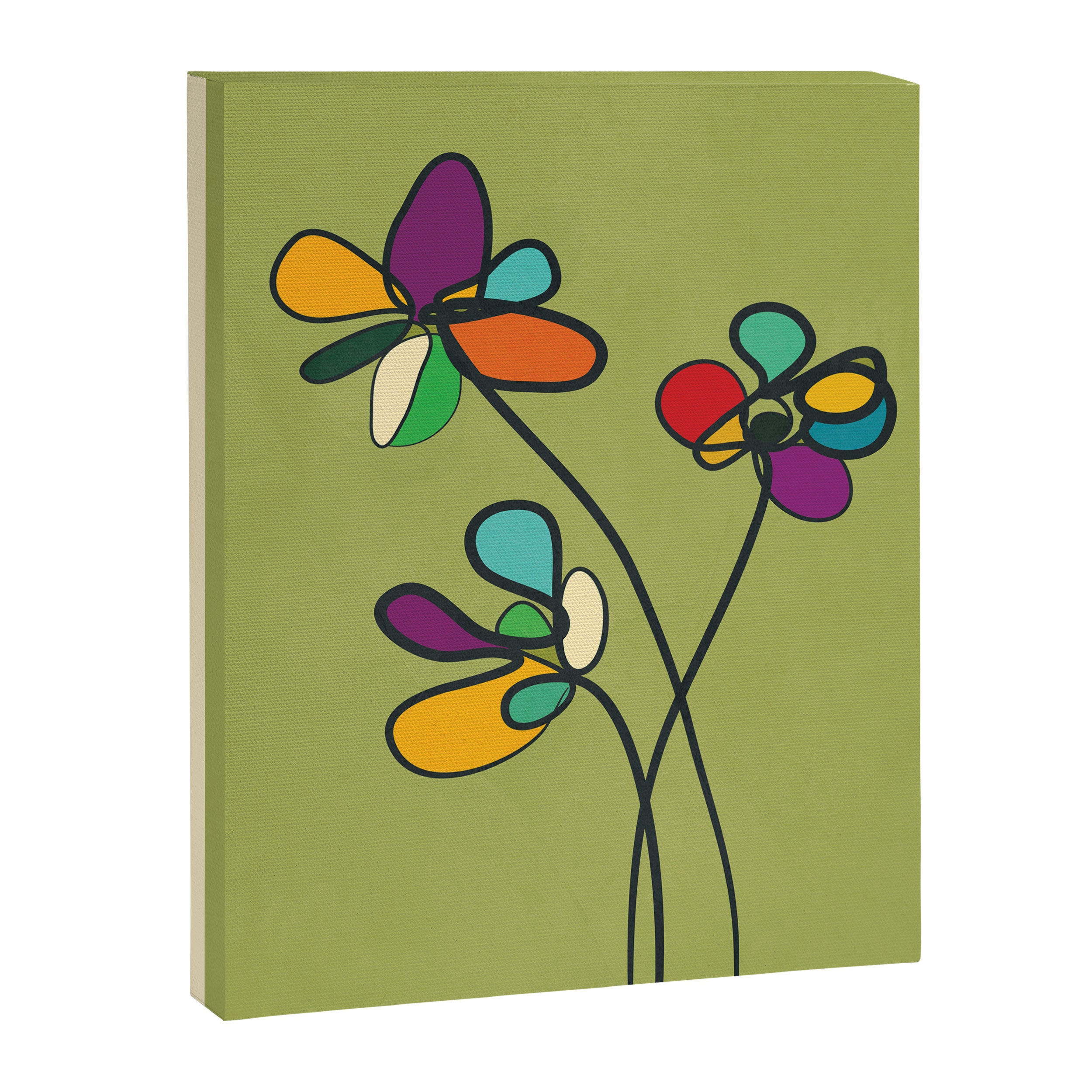Line Little Wildflowers 1 Canvas Print Gallery Image 8